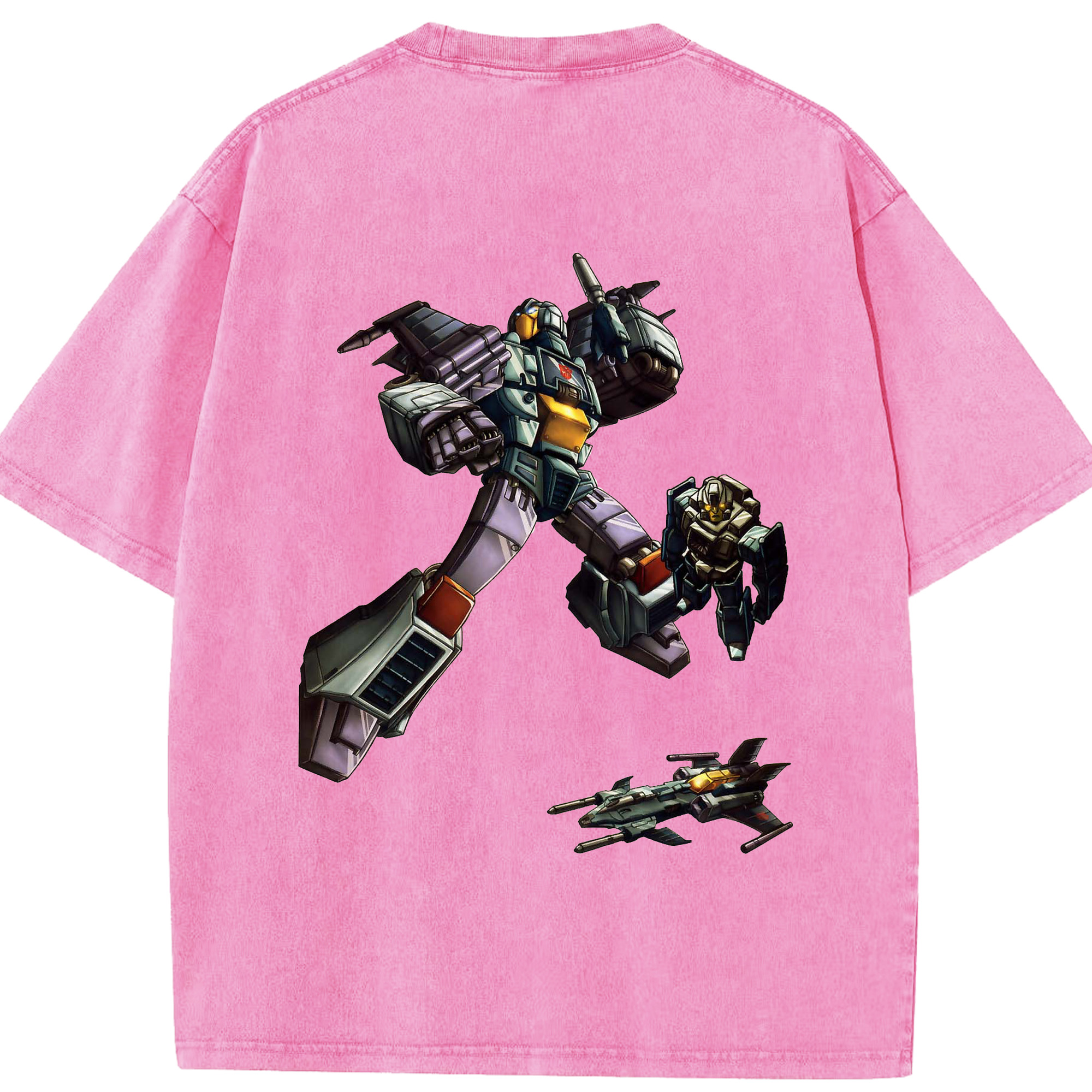 （画像用）  綿100% ヴィンテージ風 半袖Tシャツ（背面プリント）